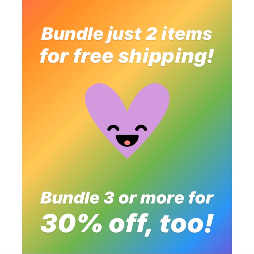 Bundle discount and free shipping!!